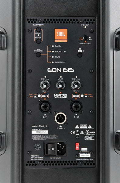 2x JBL EON 615 Aktiv Box