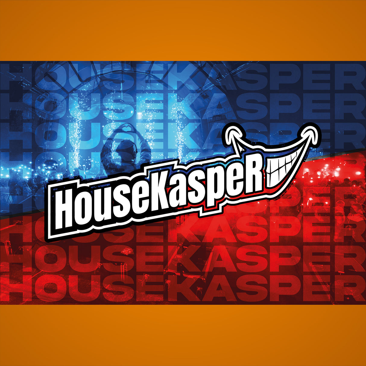 HouseKaspeR Fahne - BlauRot
