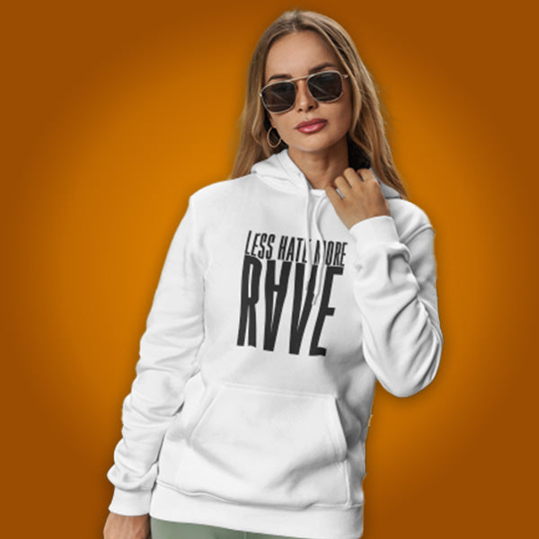 Less Hate More Rave Premium Hoodie