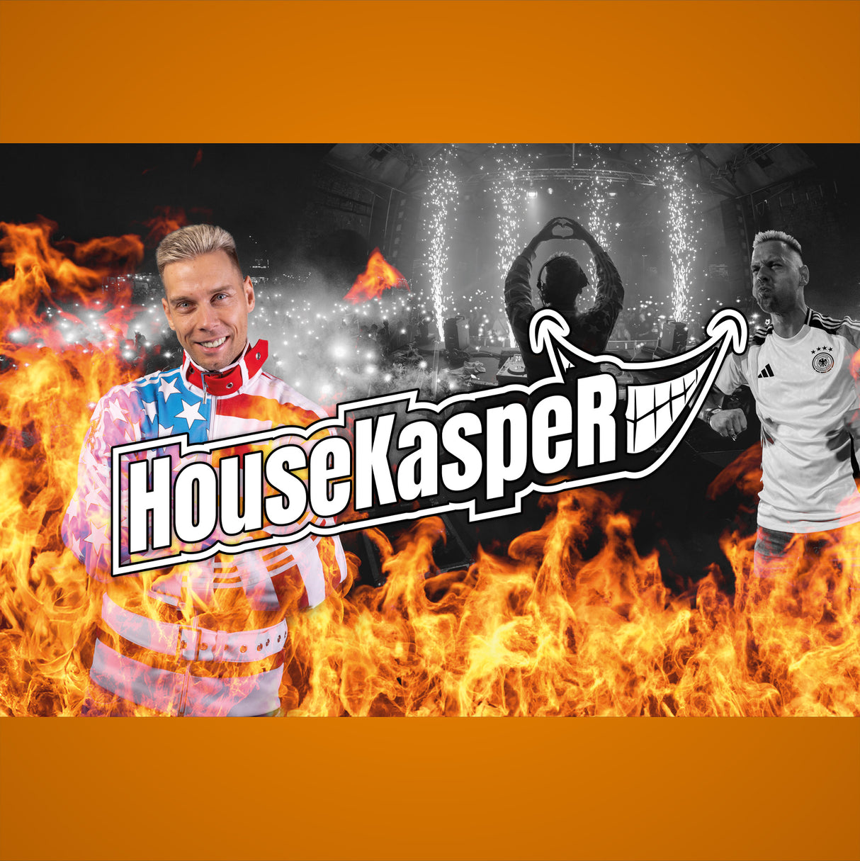HouseKaspeR Fahne - On Fire