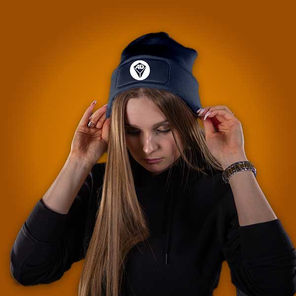 Airdice Mütze Navyblau mit weißem Logo