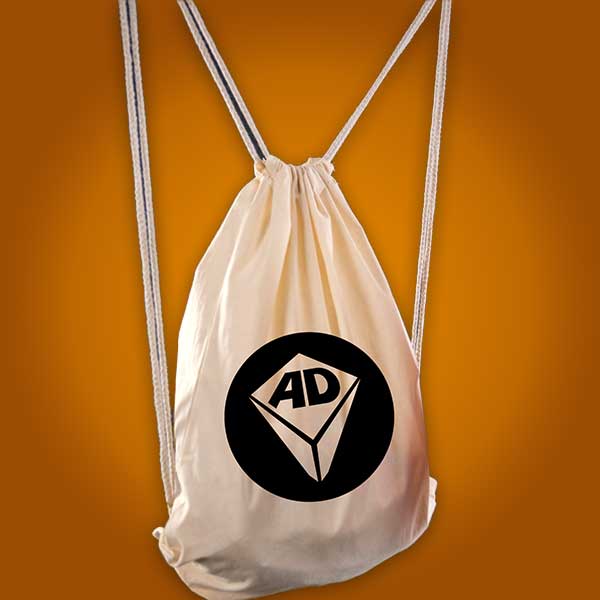 Airdice Stoffrucksack - Markenzeichen