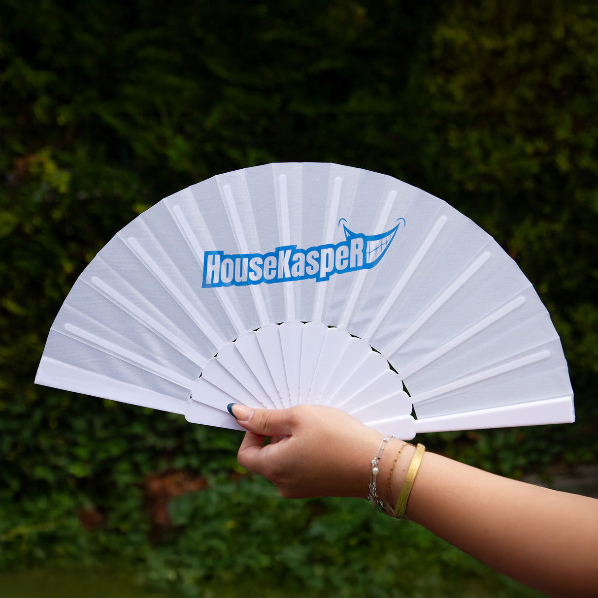 Fächer weiß - Logo 'long' - HouseKaspeR